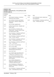 Specification for highway works (Amendment October 2022). Series 1100 Kerbs, footways, cycleways and paved areas