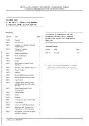 Specification for highway works (Amendment October 2022). Series 1400 Electrical work for road lighting and traffic signs