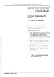 Notes for guidance on the specification for highway works (Amendment October 2022) (March 1998 edition, incorporating amendments up to and including October 2022)