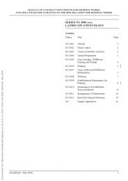 Notes for guidance on the specification for highway works (Amendment October 2022). Series NG 3000 Landscape and ecology