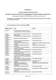 Appendix A. Technical Approval Schedule (TAS). Schedule of documents relating to assessment of highway bridges and structures. (All documents are taken to include revisions current as of 03 July 2023)