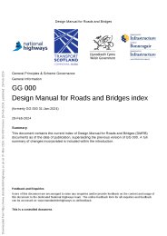Design manual for roads and bridges index (formerly GG 000 31-Jan-2024). 29-Feb-2024