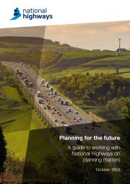 Planning for the future. A guide to working with National Highways on planning matters