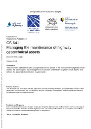 Managing the maintenance of highway geotechnical assets (formerly HD 41/95). Version 0.0.1