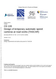 Design of temporary automatic speed cameras at road works (TASCAR) (formerly MCHW 117.28-117.47 & IAN 113/08). Version 1.0.0