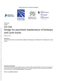 Design for pavement maintenance of footways and cycle tracks. Version 1.0.0