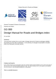 Design manual for roads and bridges index. 31-July-2026