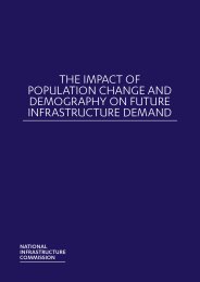 Impact of population change and demography on future infrastructure demand