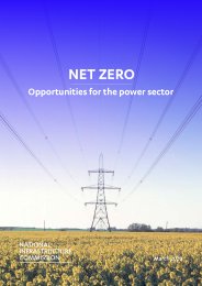Net zero: opportunities for the power sector