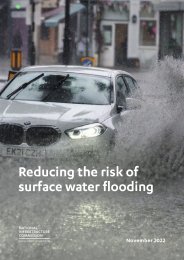 Reducing the risk of surface water flooding