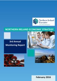 Northern Ireland economic strategy. 3rd annual monitoring report
