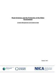 Road schemes and the protection of the water environment. A water management unit guidance note