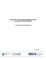 Carrying out a water framework directive (WFD) assessment on EIA developments. A water management unit guidance note