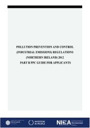 Pollution prevention and control (industrial emissions) regulations (Northern Ireland) 2012 - part B PPC guide for applicants