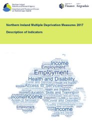 Northern Ireland multiple deprivation measures 2017 - description of indictors