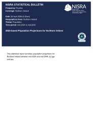 2024-based population projections for Northern Ireland