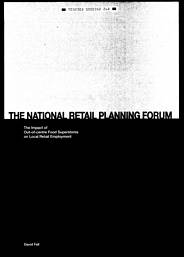 Impact of out-of-centre food superstores on local retail employment: a critique of the Boots research