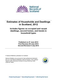 Estimates of households and dwellings in Scotland, 2012