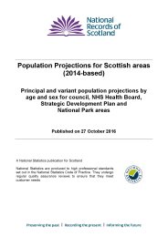 Population Projections For Scottish Areas (2014-based) - Principal And ...