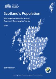 Scotland's population. The Registrar General's annual review of demographic trends. 2017
