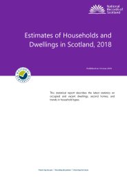 Estimates of households and dwellings in Scotland, 2018
