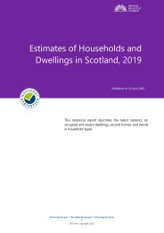 Estimates of households and dwellings in Scotland, 2019