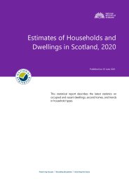 Estimates of households and dwellings in Scotland, 2020