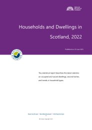 Households and dwellings in Scotland, 2022