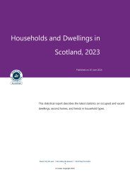 Households and dwellings in Scotland, 2023