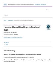 Households and dwellings in Scotland, 2025