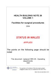 Facilities for surgical procedures (Welsh version)