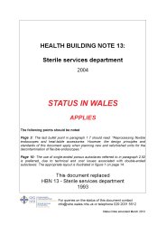 Sterile services department (Welsh version)