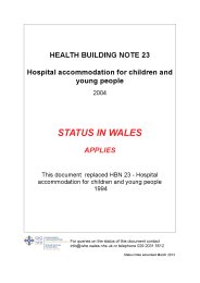 Hospital accommodation for children and young people (Welsh version)