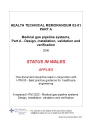 Medical gases. Medical gas pipeline systems. Part A: Design, installation, validation and verification (Welsh version)