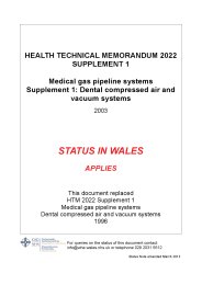 Medical gas pipeline systems. Dental compressed air and vacuum systems (Welsh version)