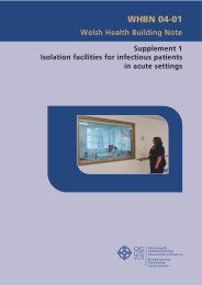 Isolation facilities for infectious patients in acute settings