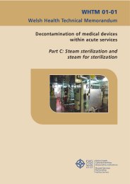 Decontamination of medical devices within acute services. Part C: Steam sterilization and steam for sterilization