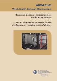 Decontamination of medical devices within acute services. Part E: Alternatives to steam for the sterilization of reusable medical devices