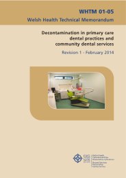 Decontamination in primary care dental practices and community dental services. Revision 1