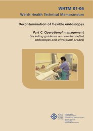 Decontamination of flexible endoscopes. Part C: Operational management (including guidance on non-channelled endoscopes and ultrasound probes)