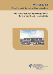 NHS Wales car-parking management: environment and sustainability