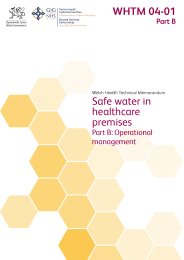 Safe water in healthcare premises. Part B: operational management