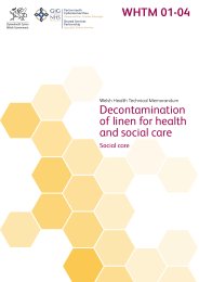Decontamination of linen for health and social care: social care