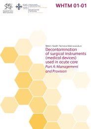 Decontamination of surgical instruments (medical devices) used in acute care. Part A: management and provision