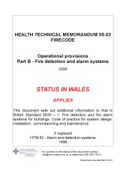 Firecode - operational provisions. Fire detection and alarm systems (Welsh version)