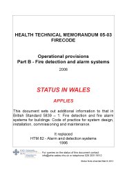 Firecode - operational provisions. Fire detection and alarm systems (Welsh version)