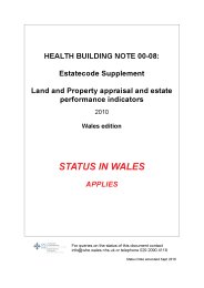 Estatecode supplement - land and property appraisal and estate performance indicators (Welsh version)