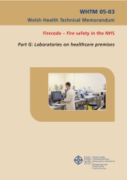Firecode - fire safety in the NHS. Laboratories on healthcare premises