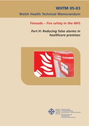 Firecode - fire safety in the NHS. Reducing false alarms in healthcare premises