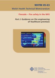 Firecode - fire safety in the NHS. Guidance on fire engineering of healthcare premises
